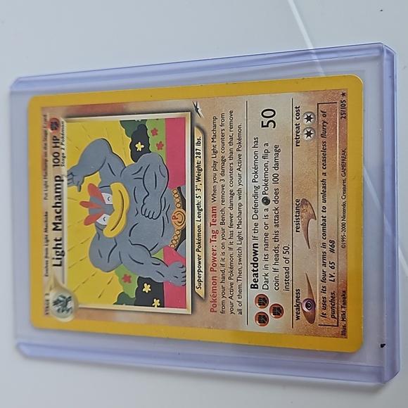 POKEMON~ Light Machamp 25/105 Rare Neo Destiny - Picture 6 of 8